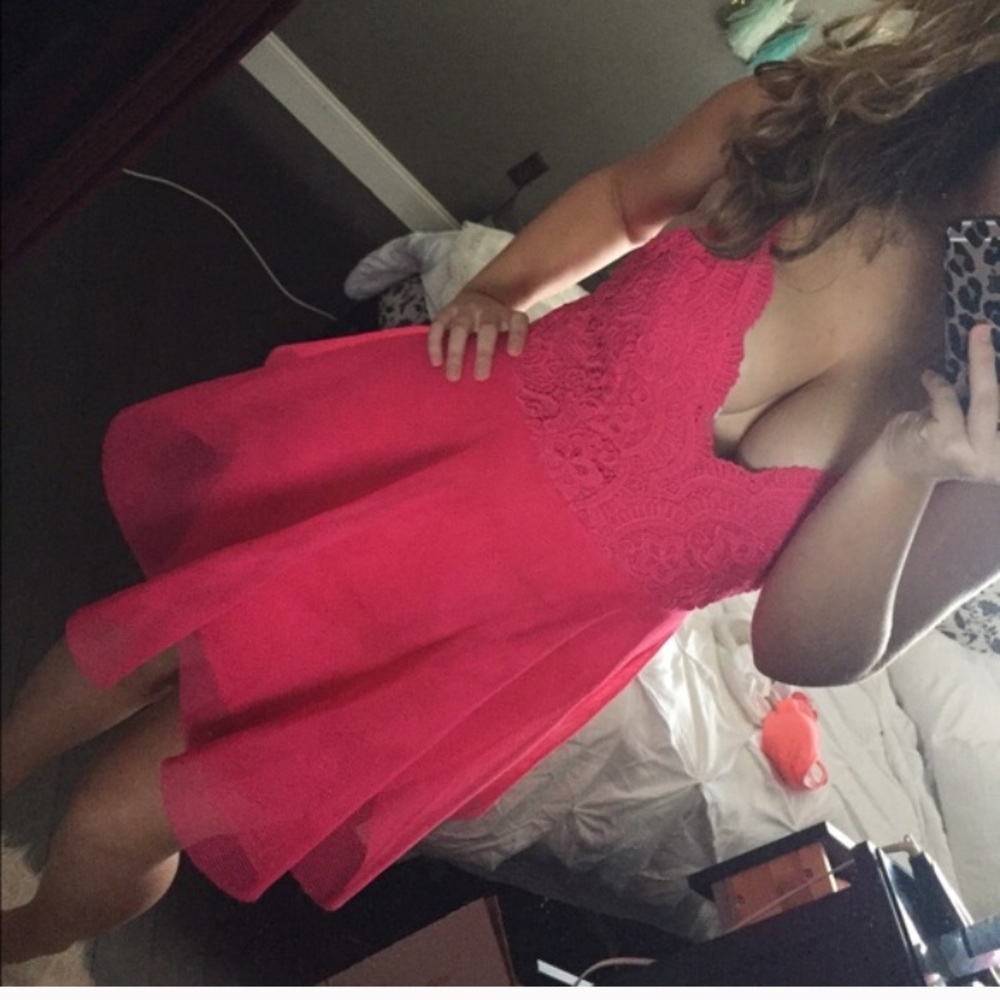 Pink party dress